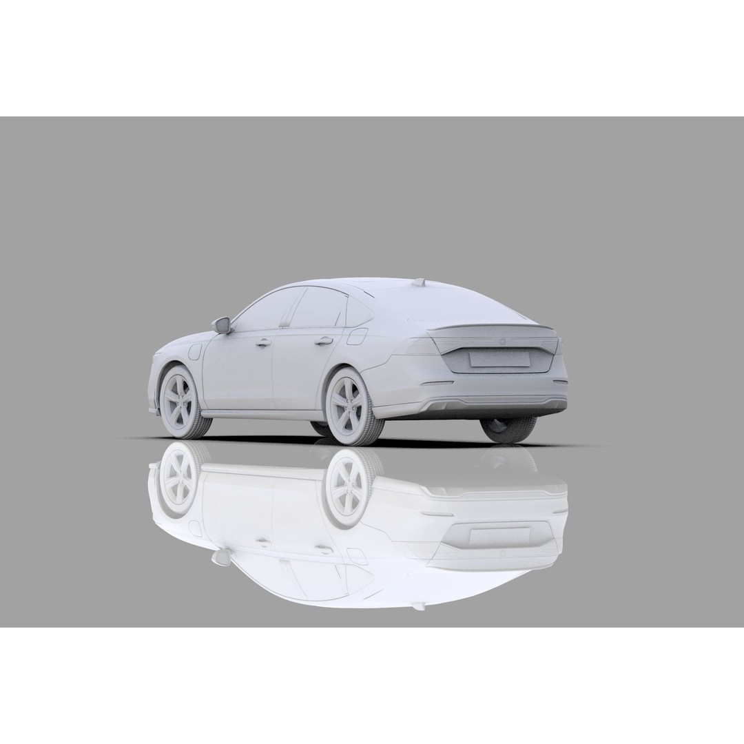 Honda Accord 2023 3D Model – High Poly Interior, FBX, OBJ, Blender - View 39