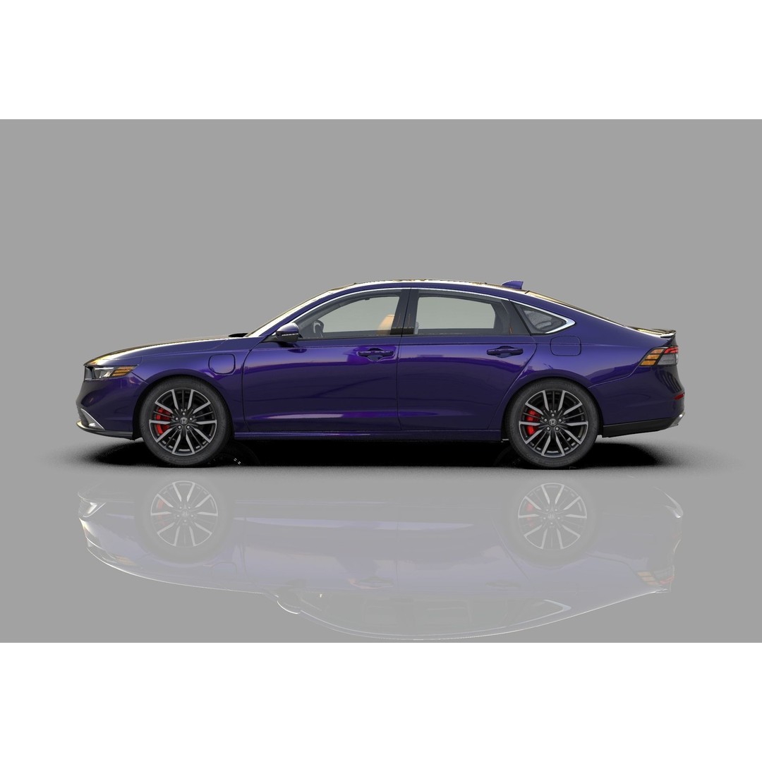 Honda Accord 2023 3D Model – High Poly Interior, FBX, OBJ, Blender - View 4