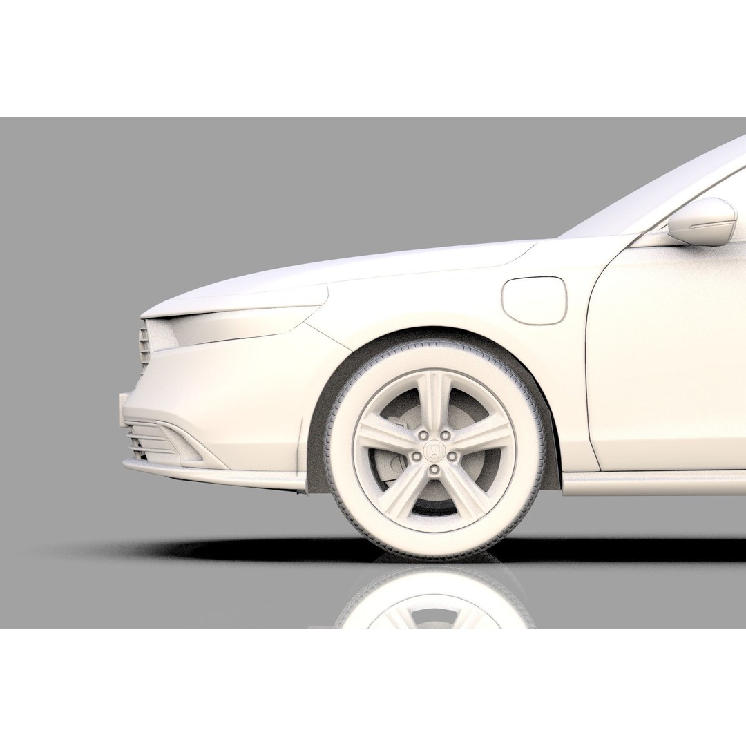 Honda Accord 2023 3D Model – High Poly Interior, FBX, OBJ, Blender - View 43