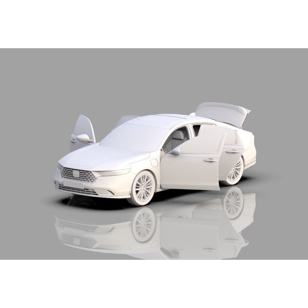 Honda Accord 2023 3D Model – High Poly Interior, FBX, OBJ, Blender - View 44