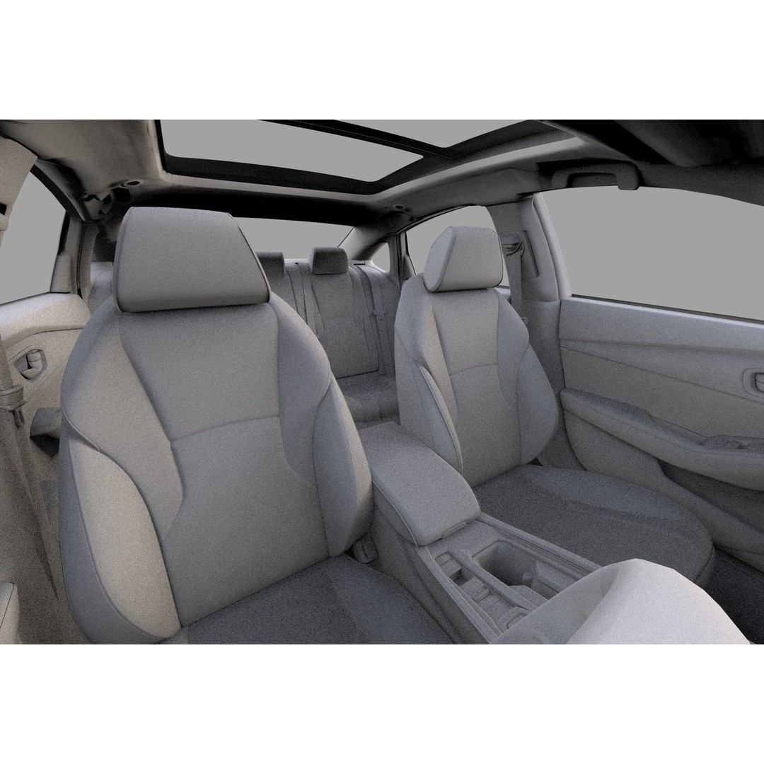 Honda Accord 2023 3D Model – High Poly Interior, FBX, OBJ, Blender - View 48