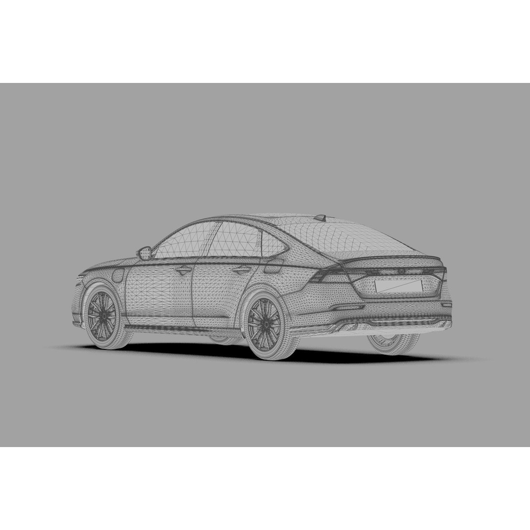Honda Accord 2023 3D Model – High Poly Interior, FBX, OBJ, Blender - View 52