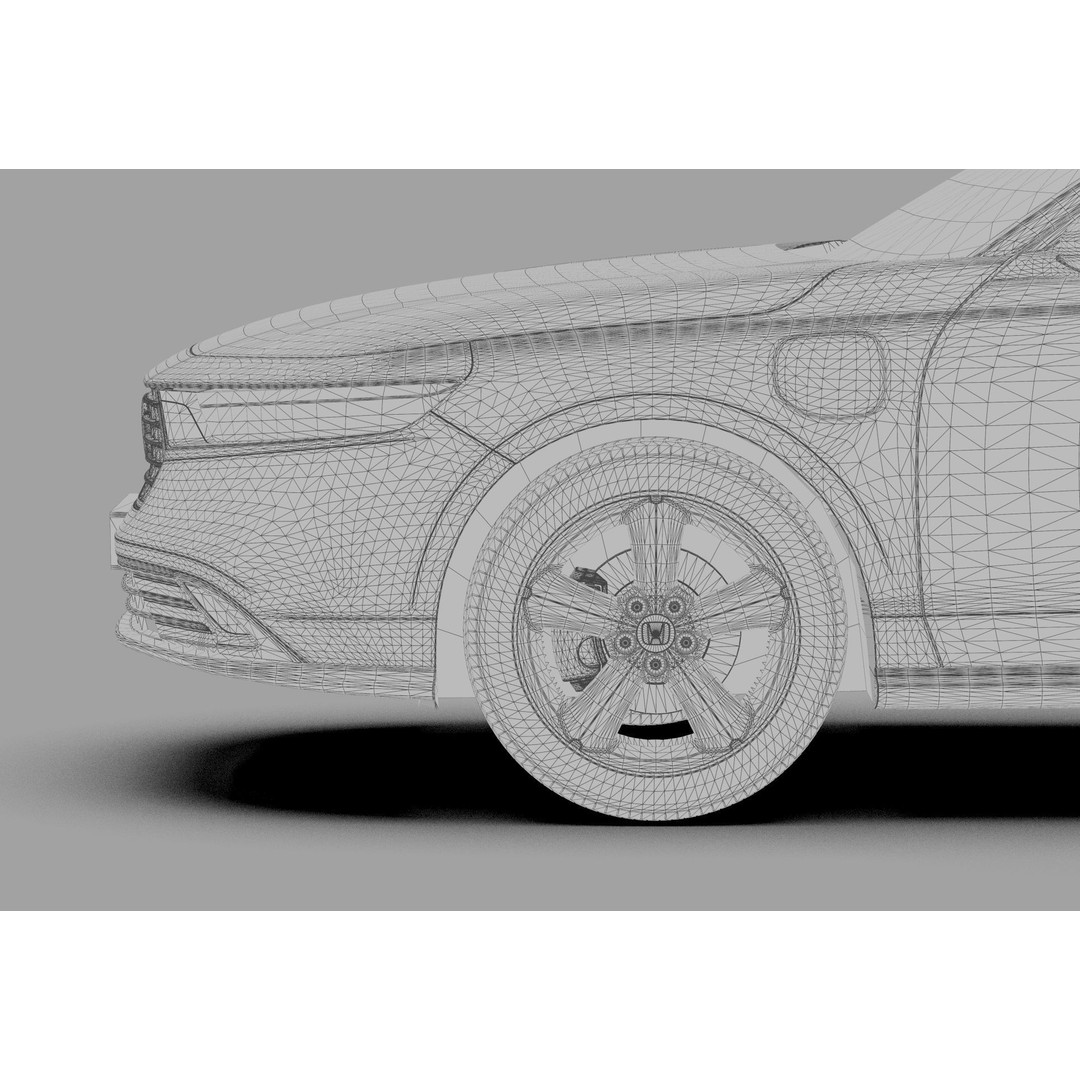 Honda Accord 2023 3D Model – High Poly Interior, FBX, OBJ, Blender - View 54