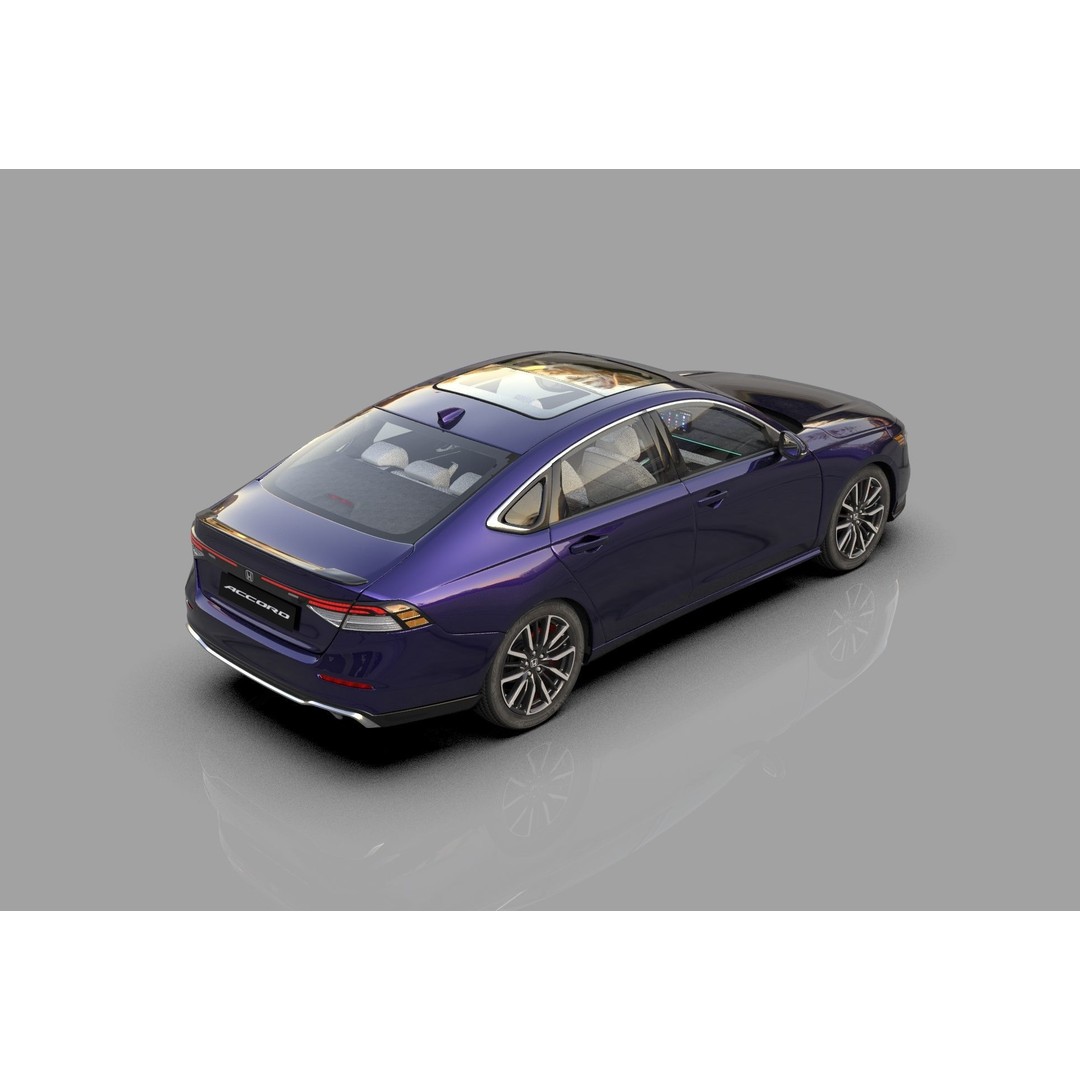 Honda Accord 2023 3D Model – High Poly Interior, FBX, OBJ, Blender - View 9
