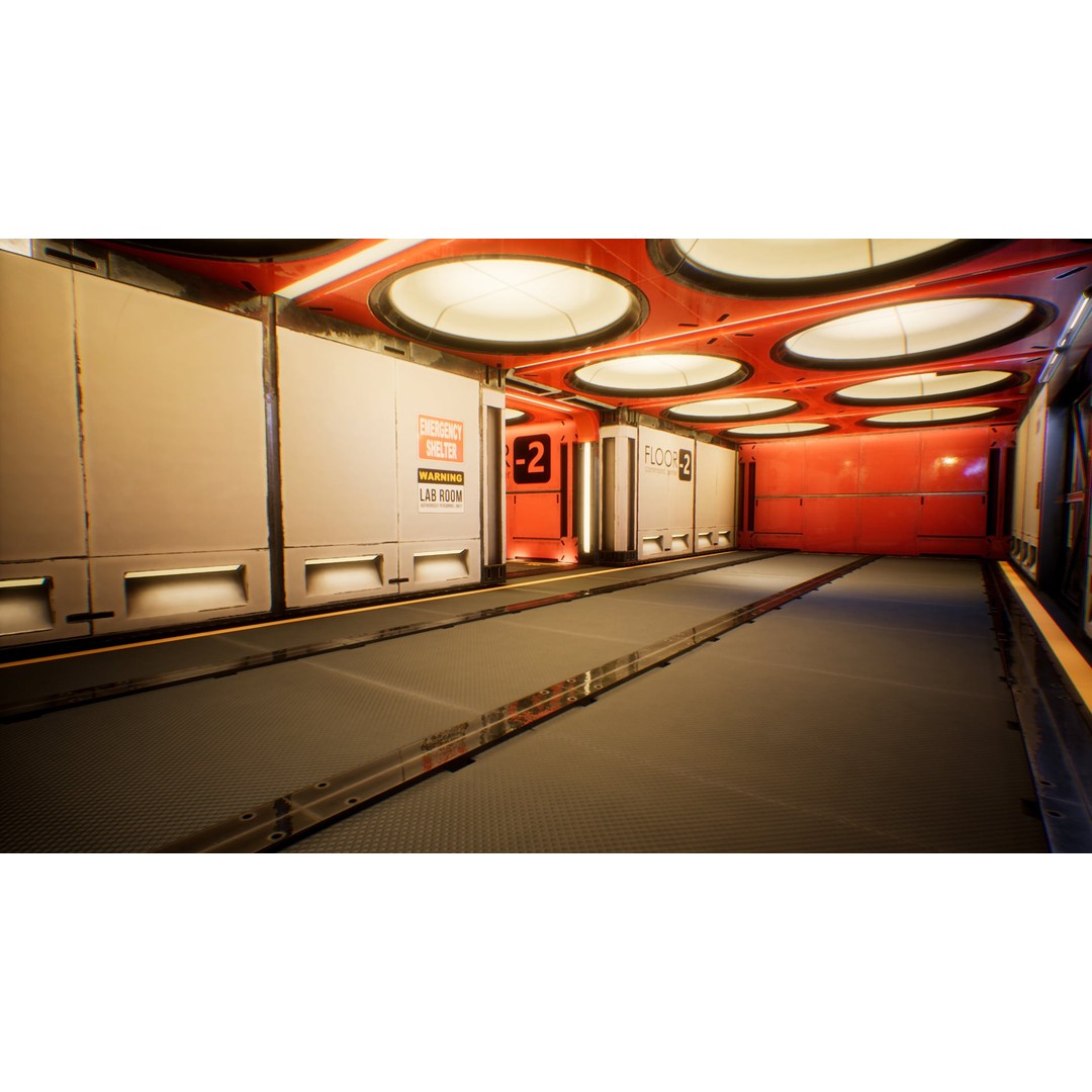 Command Center 3D Model – Low Poly Modular Environment for Unreal - View 25
