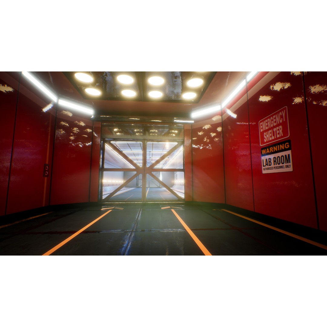 Command Center 3D Model – Low Poly Modular Environment for Unreal - View 3