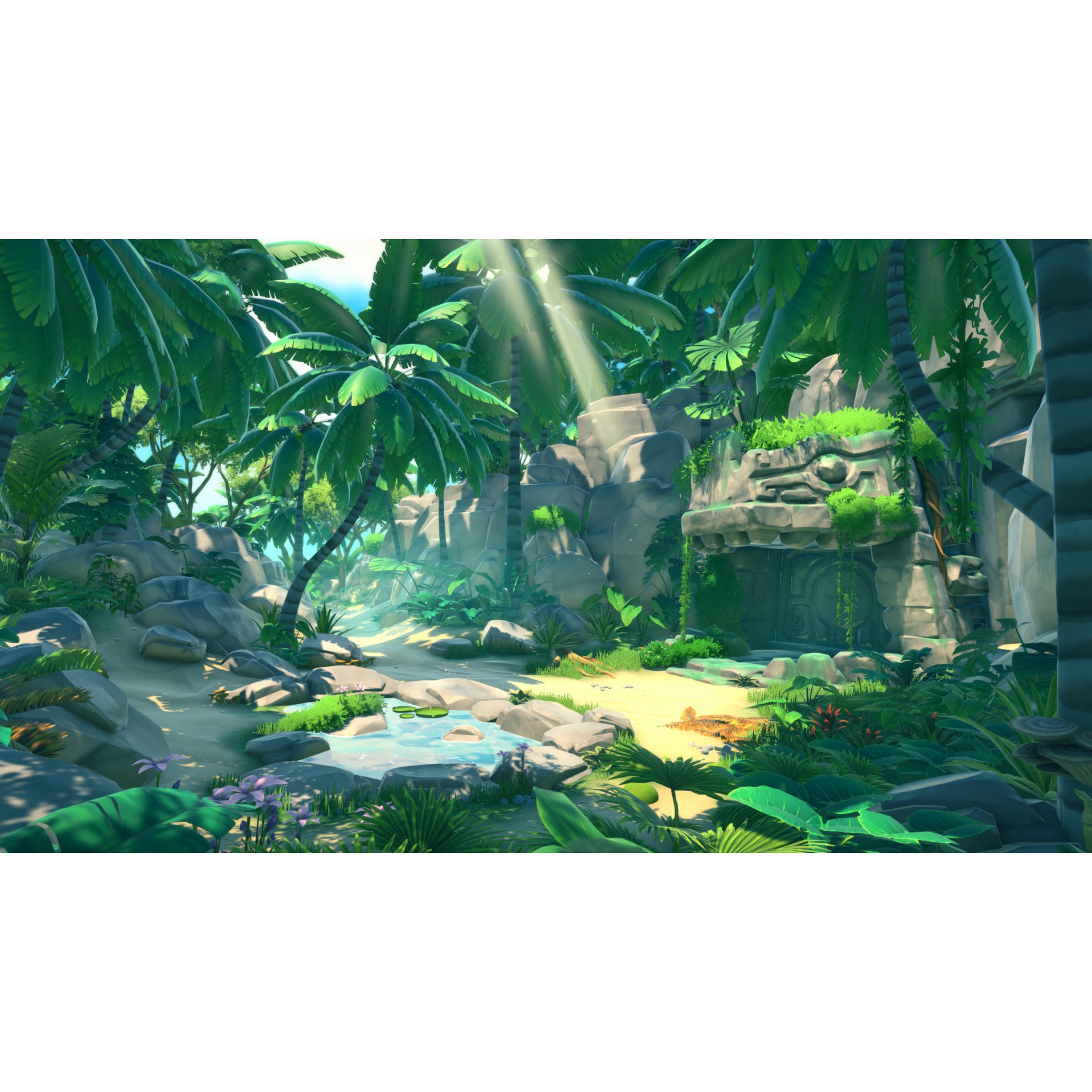 Lost Jungle - Low-Poly Game-Ready 3D Model - View 6