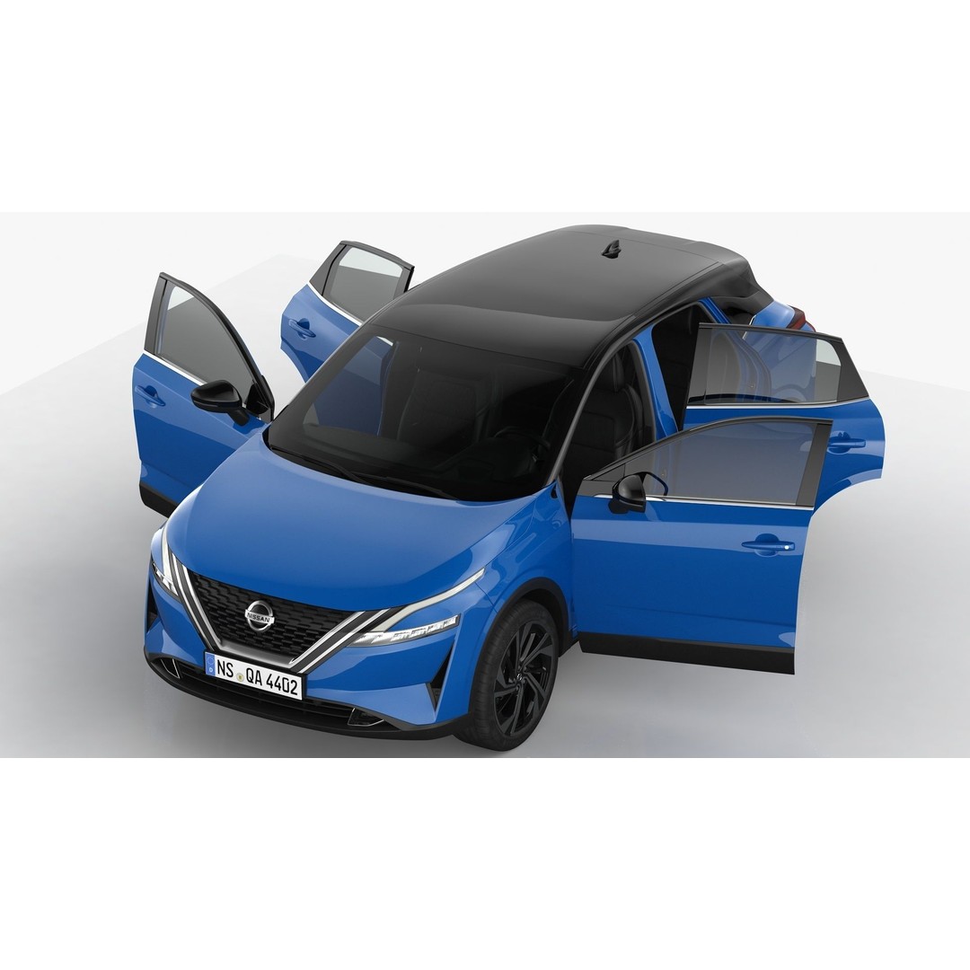 Nissan Qashqai 2022 3D Model – High Poly SUV Asset, FBX, OBJ - View 13