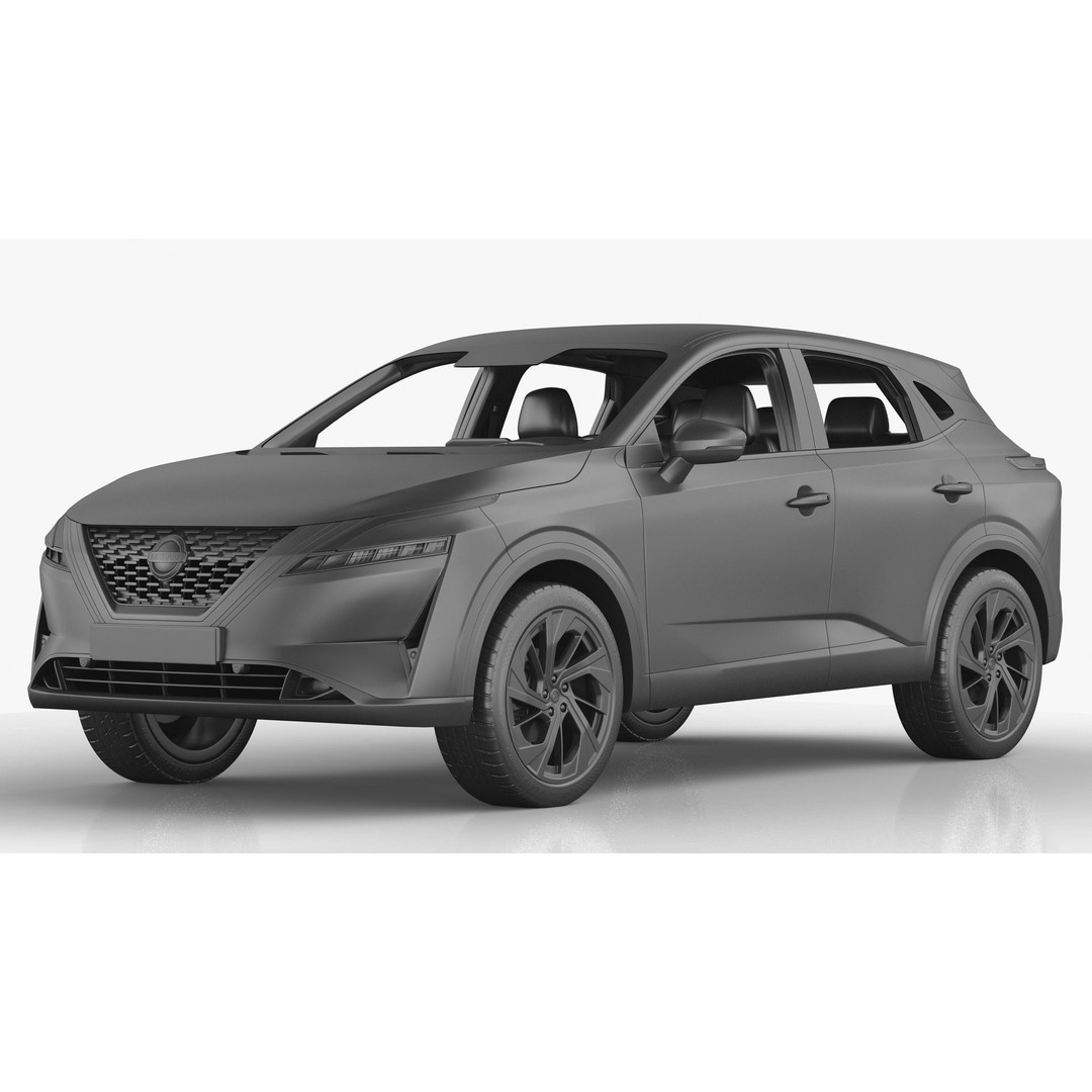 Nissan Qashqai 2022 3D Model – High Poly SUV Asset, FBX, OBJ - View 18