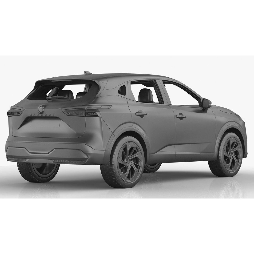 Nissan Qashqai 2022 3D Model – High Poly SUV Asset, FBX, OBJ - View 19