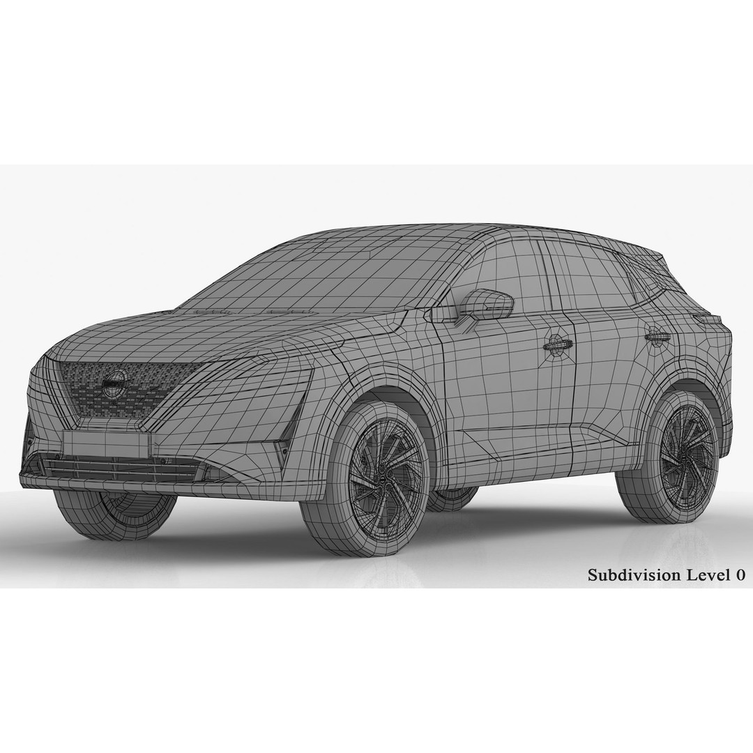 Nissan Qashqai 2022 3D Model – High Poly SUV Asset, FBX, OBJ - View 20