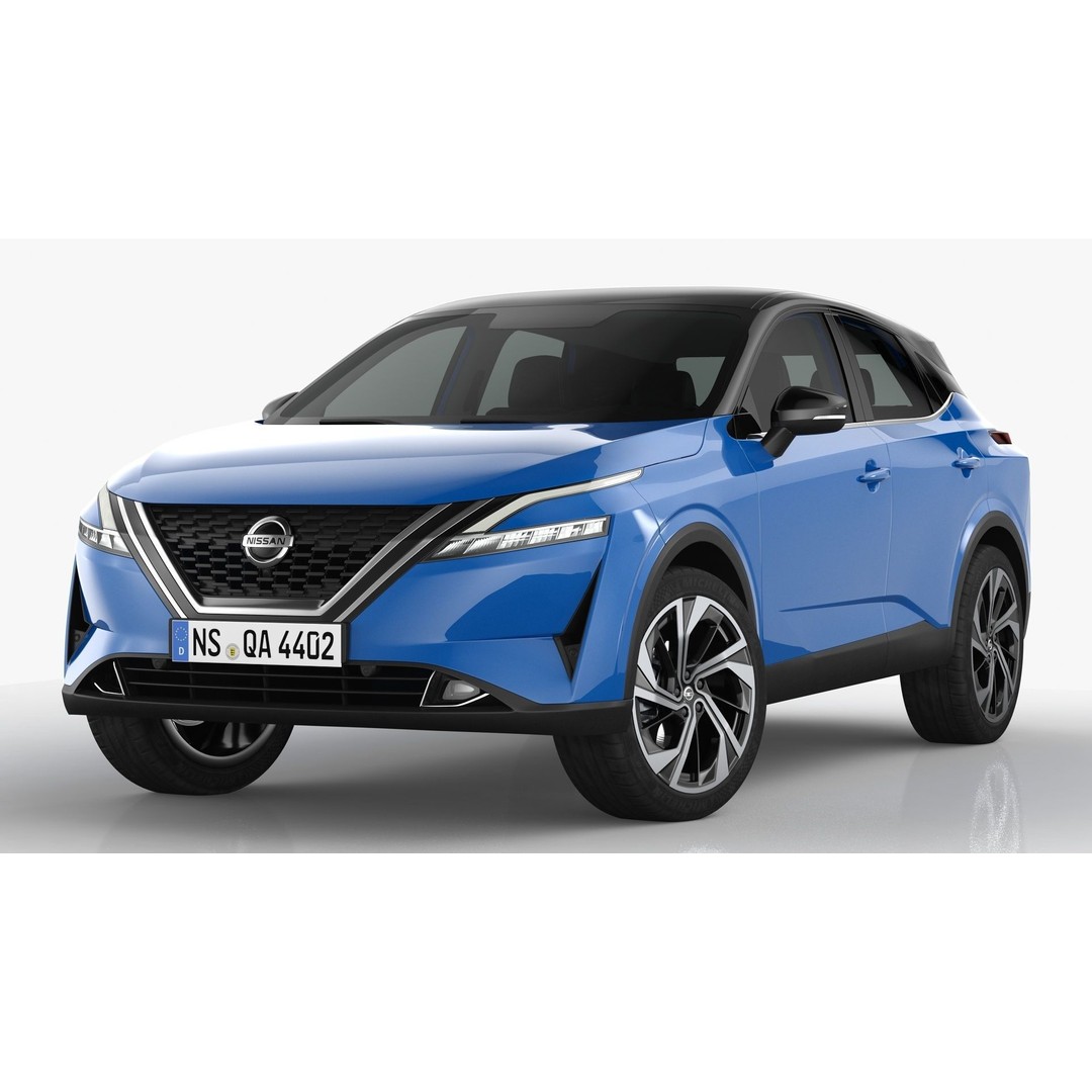 Nissan Qashqai 2022 3D Model – High Poly SUV Asset, FBX, OBJ - View 4