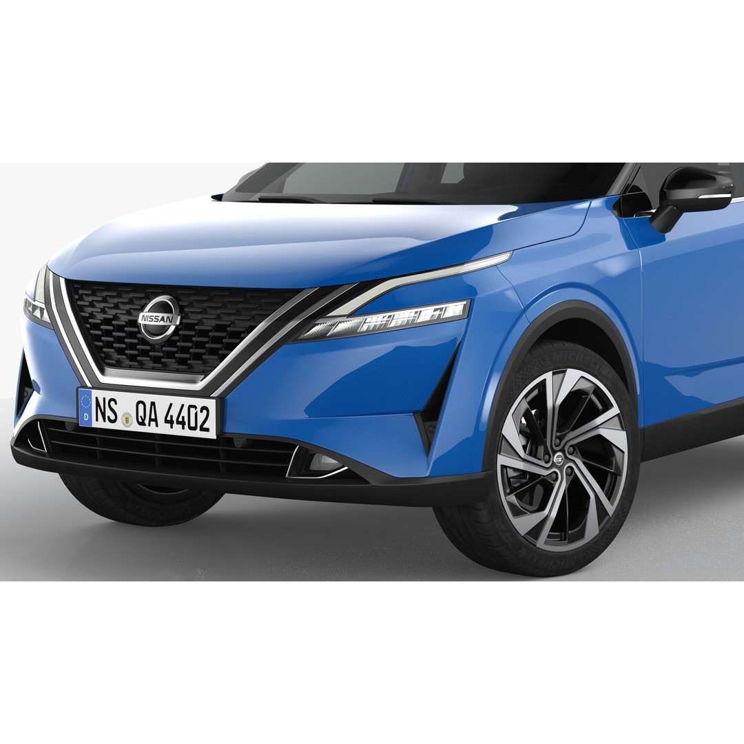 Nissan Qashqai 2022 3D Model – High Poly SUV Asset, FBX, OBJ - View 7