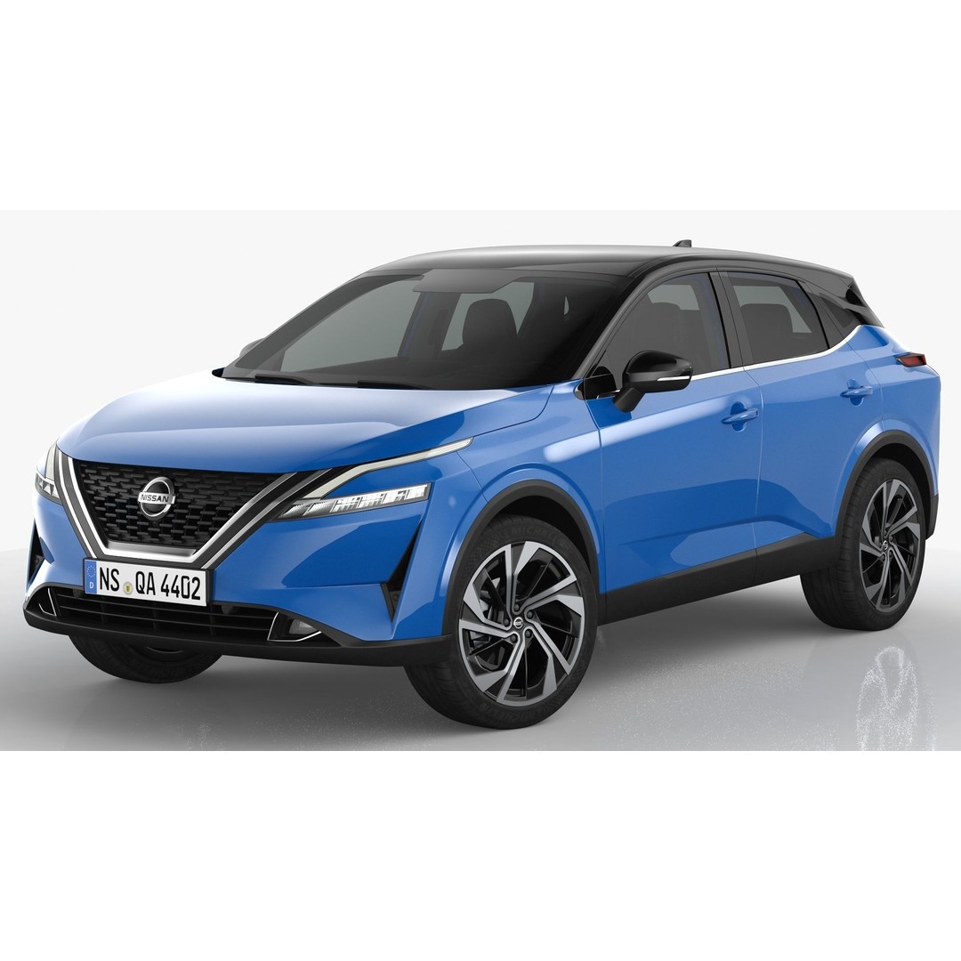 Nissan Qashqai 2022 3D Model – High Poly SUV Asset, FBX, OBJ - View 8