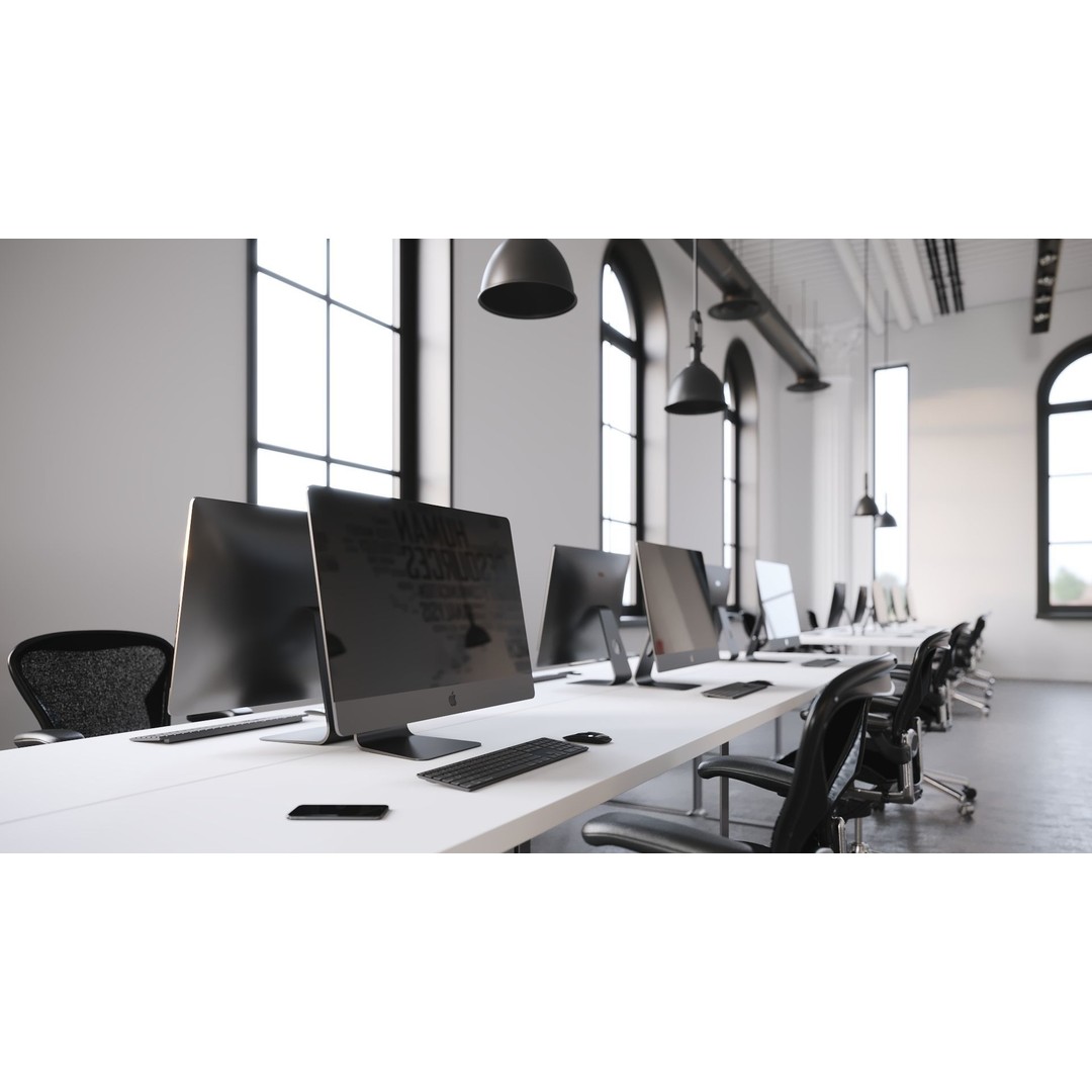 Open Office 3D Model – Detailed Interior Scene for Archviz, FBX - View 5