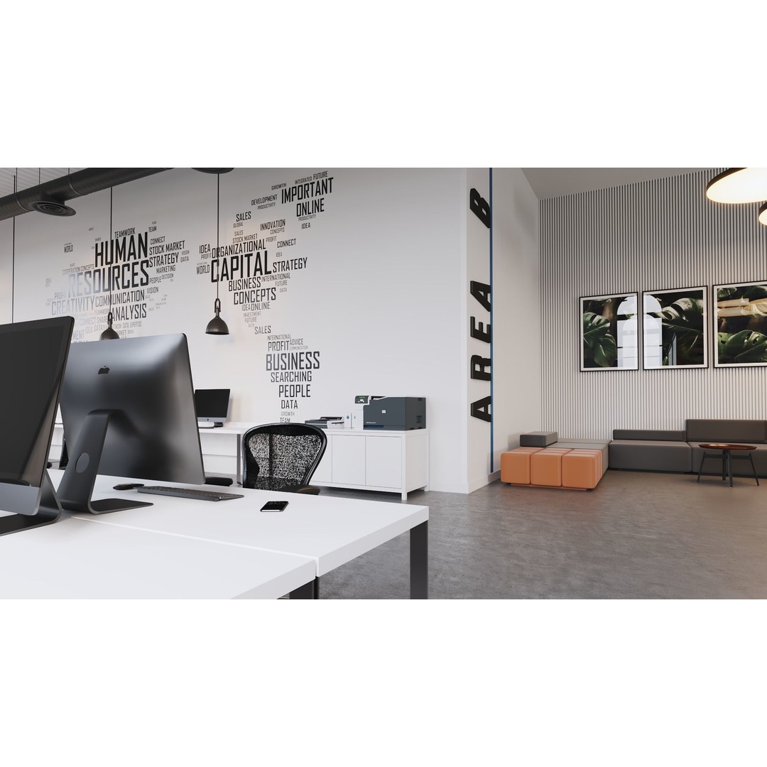 Open Office 3D Model – Detailed Interior Scene for Archviz, FBX - View 6