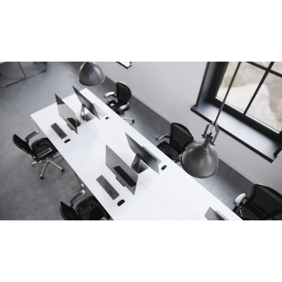 Open Office 3D Model – Detailed Interior Scene for Archviz, FBX - View 7