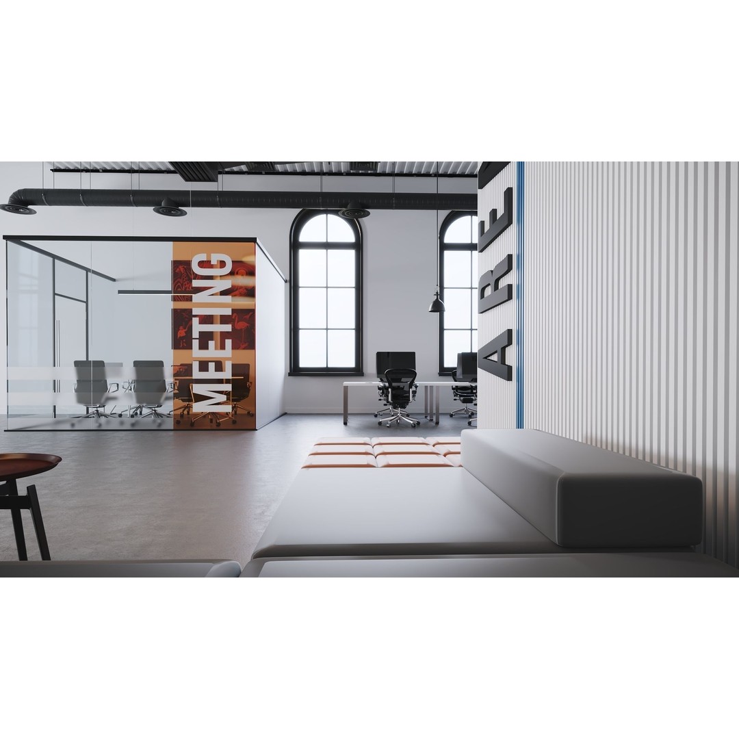 Open Office 3D Model – Detailed Interior Scene for Archviz, FBX - View 8