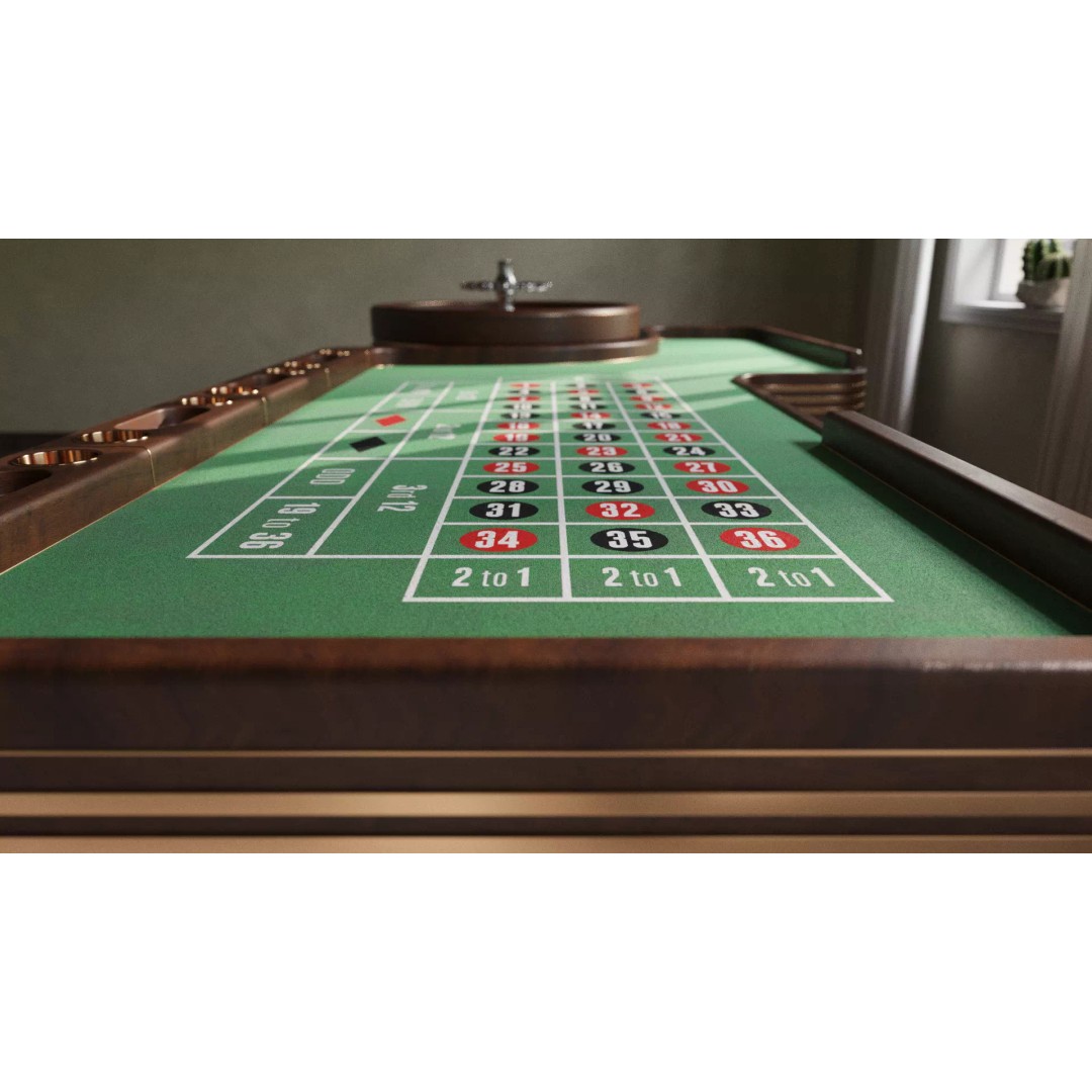 Roulette Casino Table 3D Model – Elegant Design, Game-Ready, FBX, OBJ - View 10