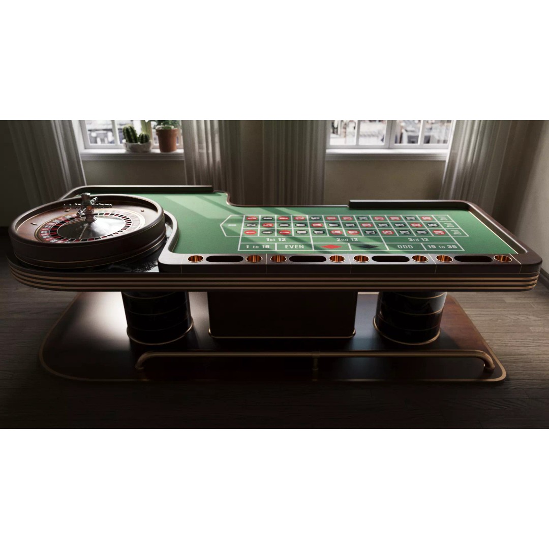Roulette Casino Table 3D Model – Elegant Design, Game-Ready, FBX, OBJ - View 11