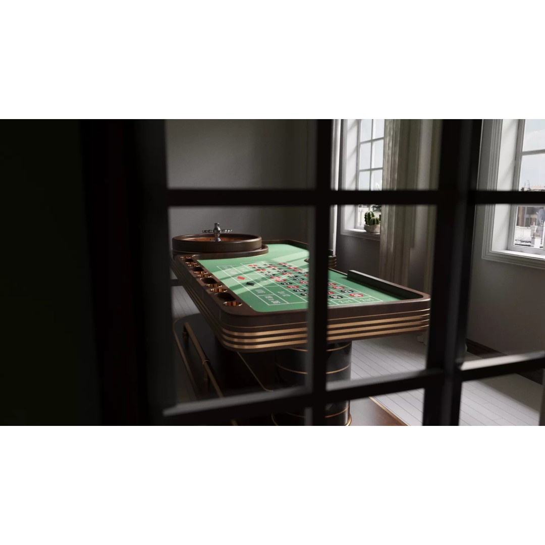 Roulette Casino Table 3D Model – Elegant Design, Game-Ready, FBX, OBJ - View 12