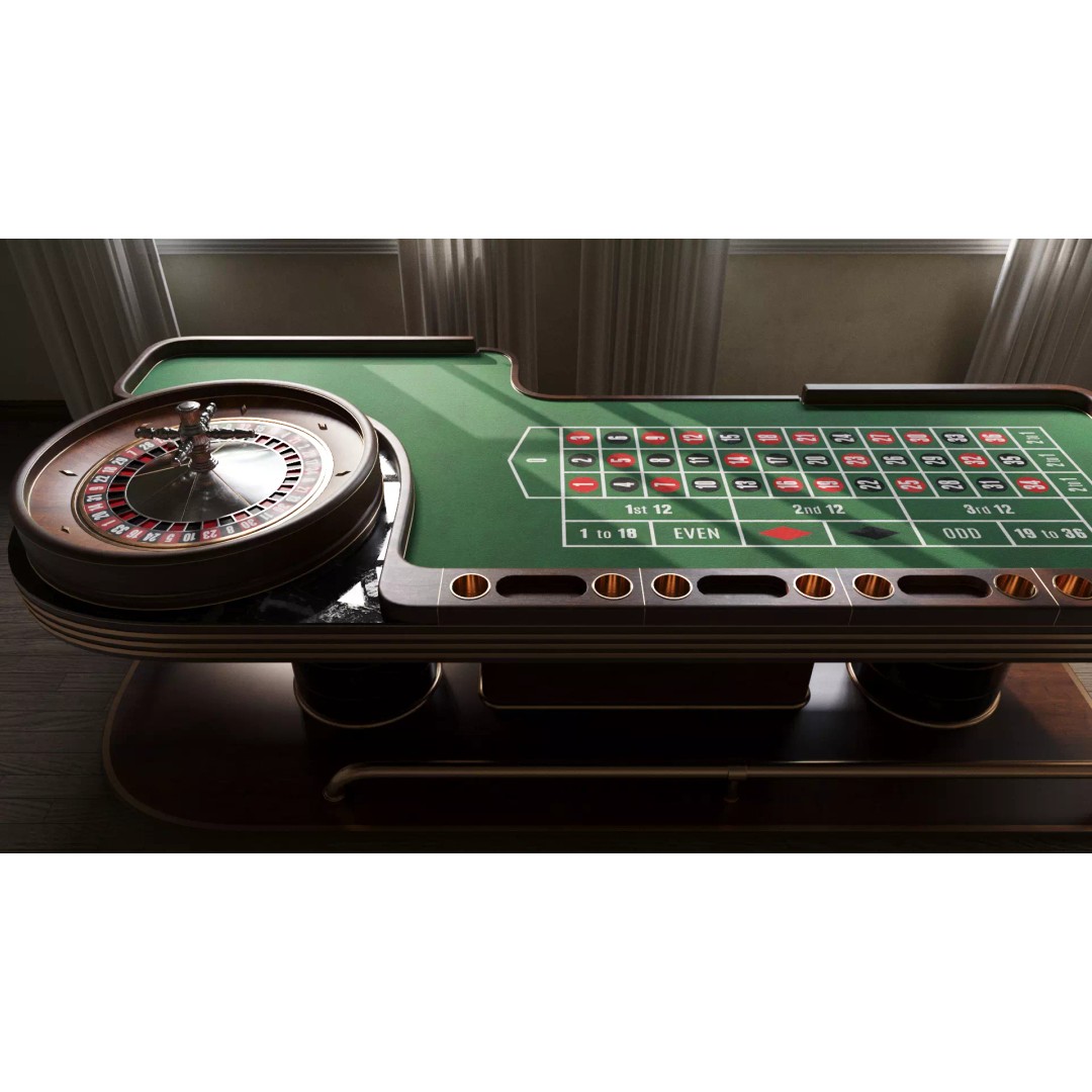 Roulette Casino Table 3D Model – Elegant Design, Game-Ready, FBX, OBJ - View 13