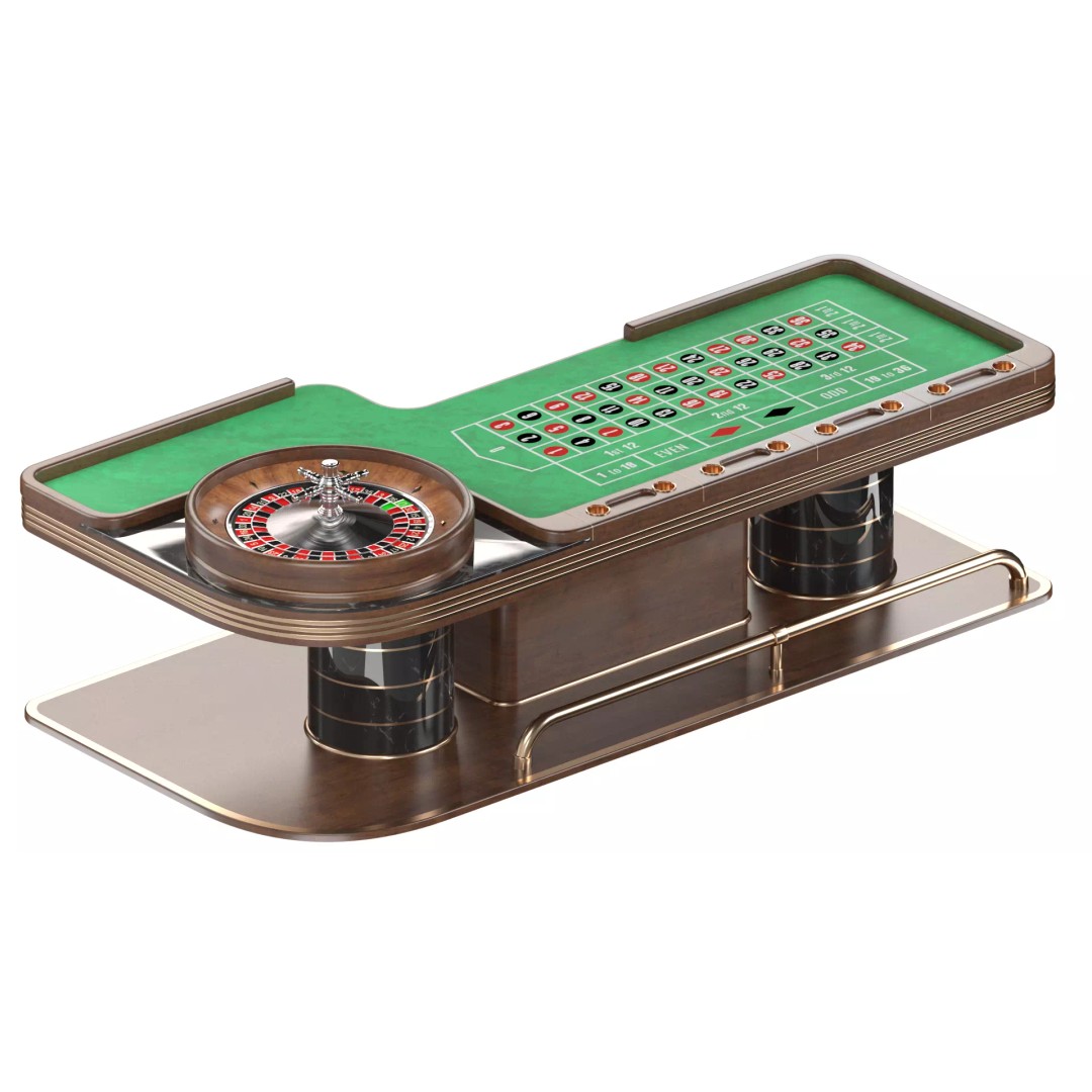 Roulette Casino Table 3D Model – Elegant Design, Game-Ready, FBX, OBJ - View 14