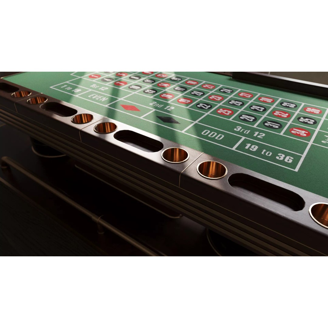Roulette Casino Table 3D Model – Elegant Design, Game-Ready, FBX, OBJ - View 5