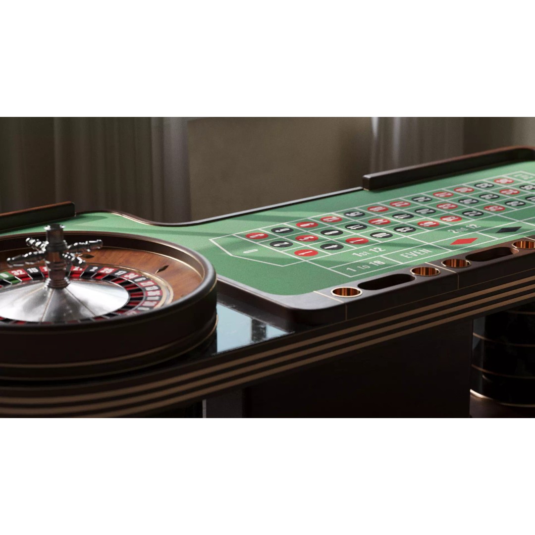 Roulette Casino Table 3D Model – Elegant Design, Game-Ready, FBX, OBJ - View 6