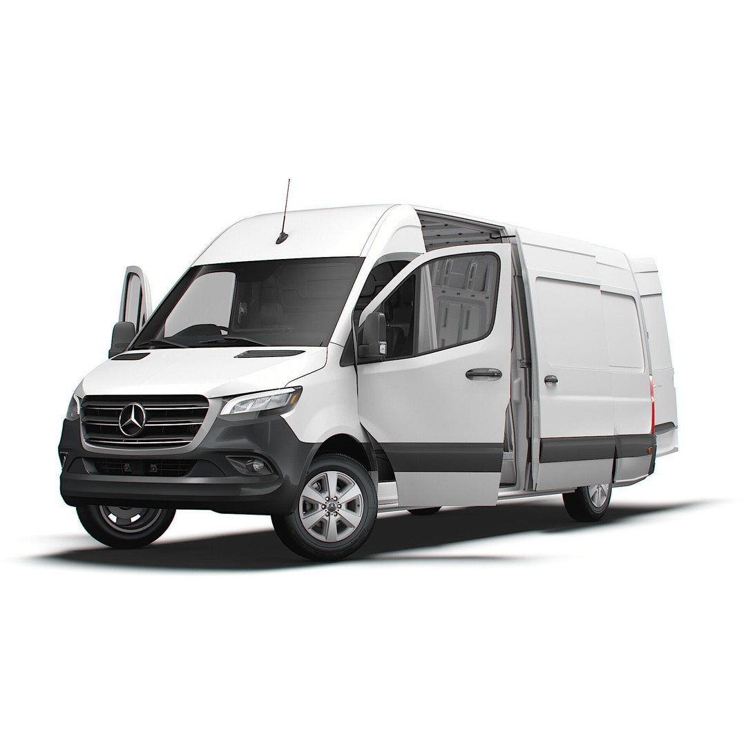 Mercedes Sprinter L3H2 RWD 3D Model – HQ Interior, Game-Ready FBX - View 10