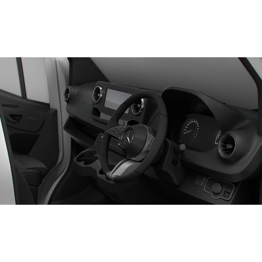Mercedes Sprinter L3H2 RWD 3D Model – HQ Interior, Game-Ready FBX - View 13