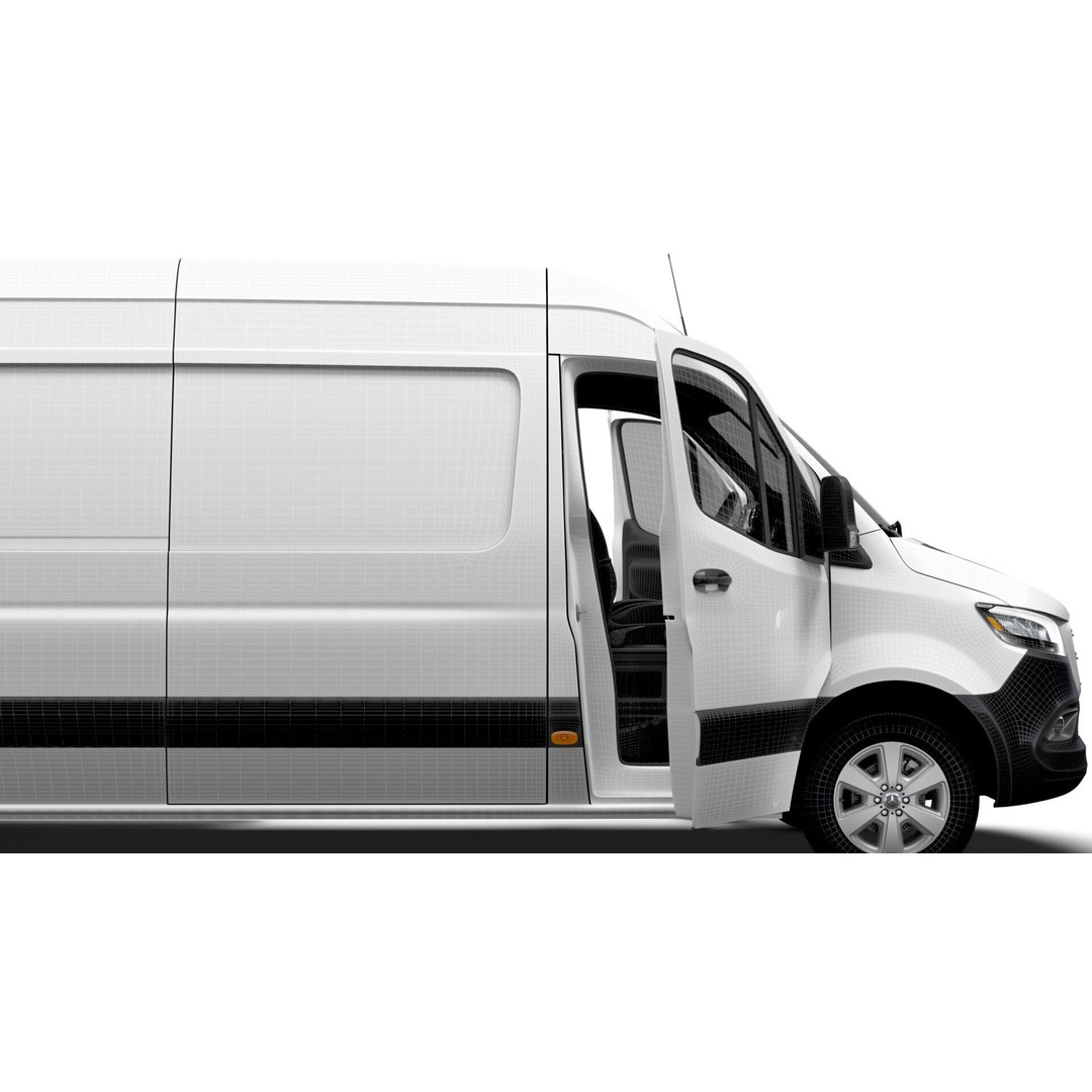 Mercedes Sprinter L3H2 RWD 3D Model – HQ Interior, Game-Ready FBX - View 18