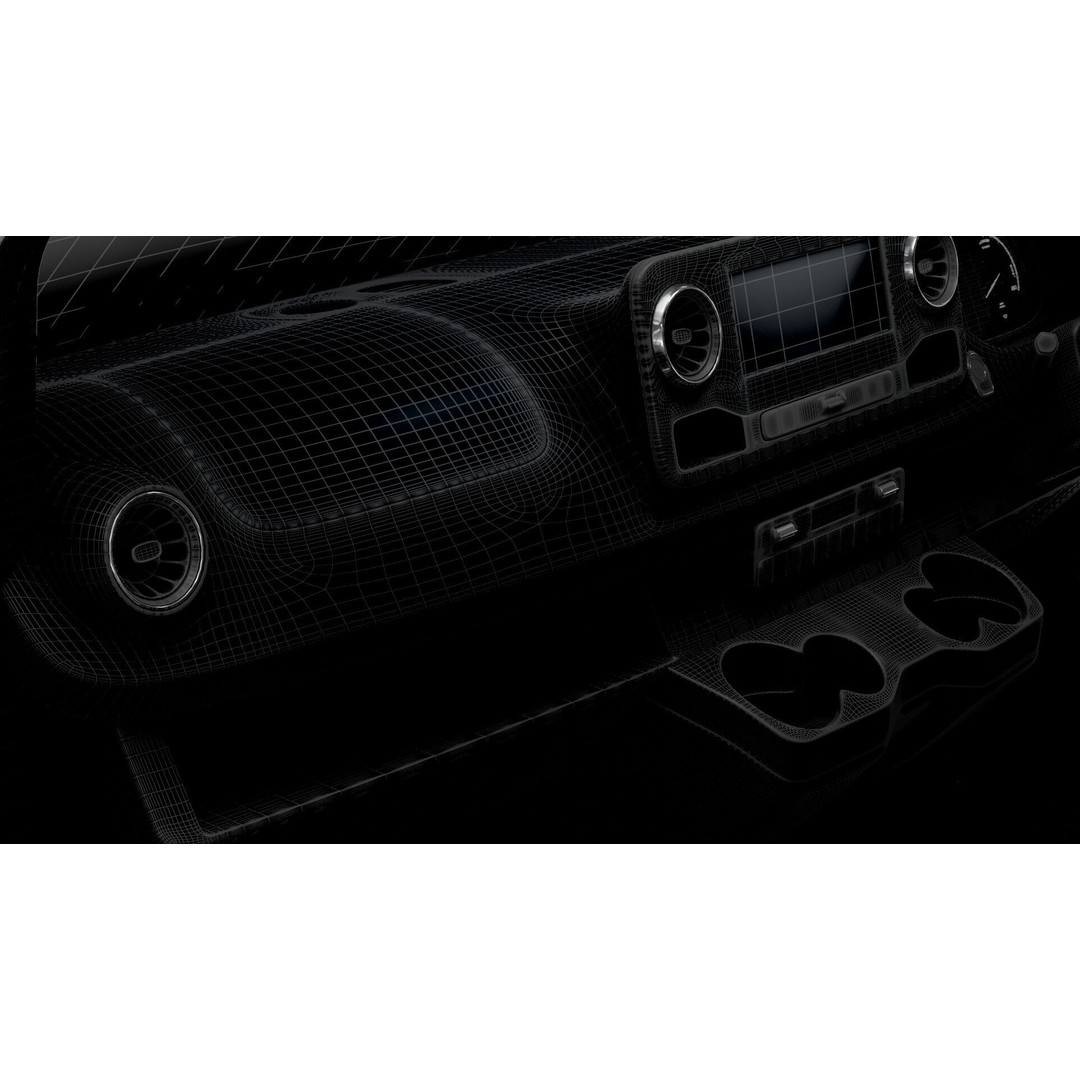 Mercedes Sprinter L3H2 RWD 3D Model – HQ Interior, Game-Ready FBX - View 19