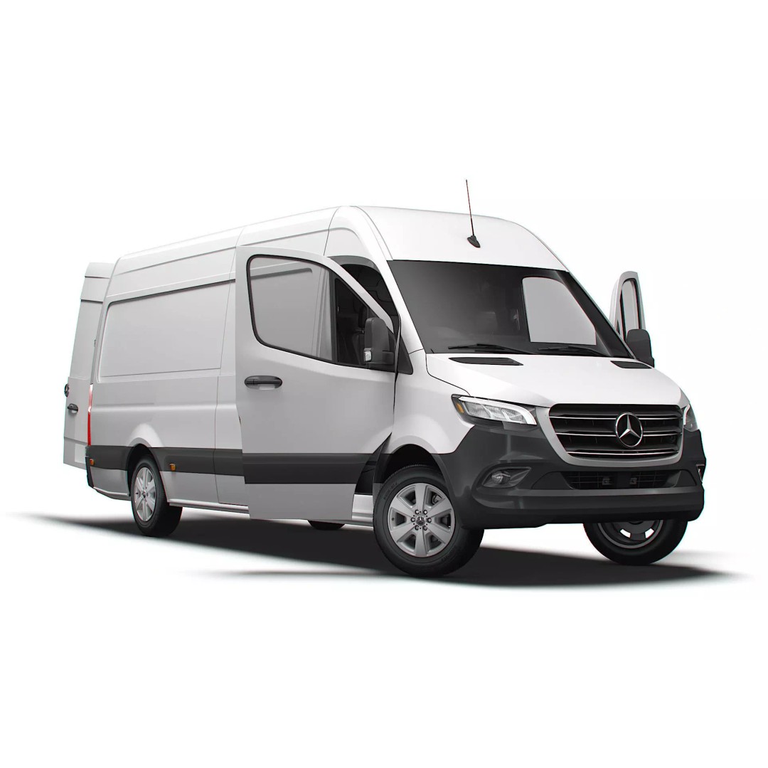 Mercedes Sprinter L3H2 RWD 3D Model – HQ Interior, Game-Ready FBX - View 2