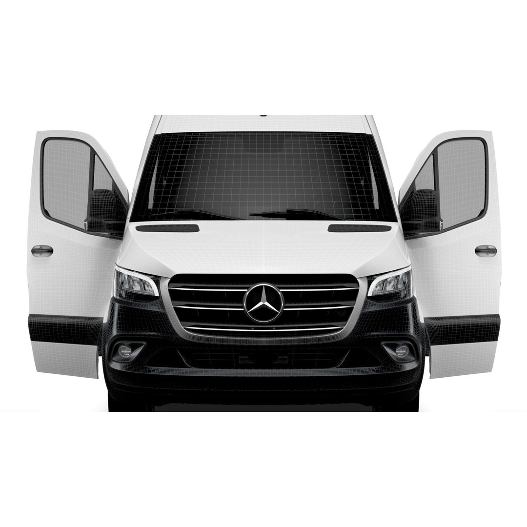 Mercedes Sprinter L3H2 RWD 3D Model – HQ Interior, Game-Ready FBX - View 24