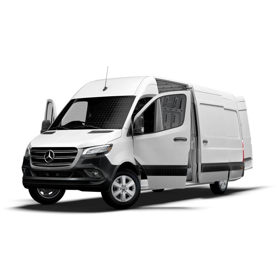 Mercedes Sprinter L3H2 RWD 3D Model – HQ Interior, Game-Ready FBX - View 25