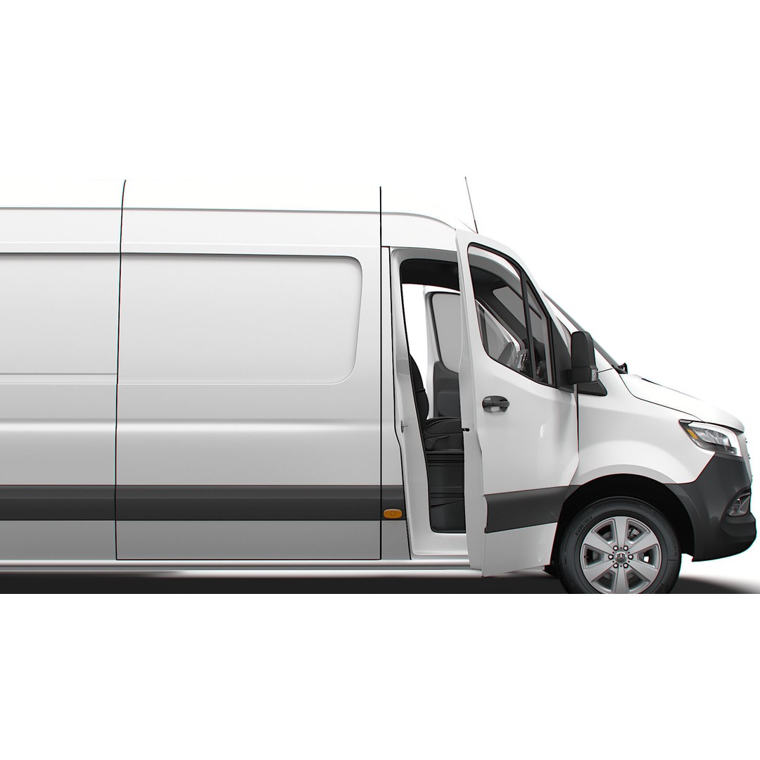 Mercedes Sprinter L3H2 RWD 3D Model – HQ Interior, Game-Ready FBX - View 3