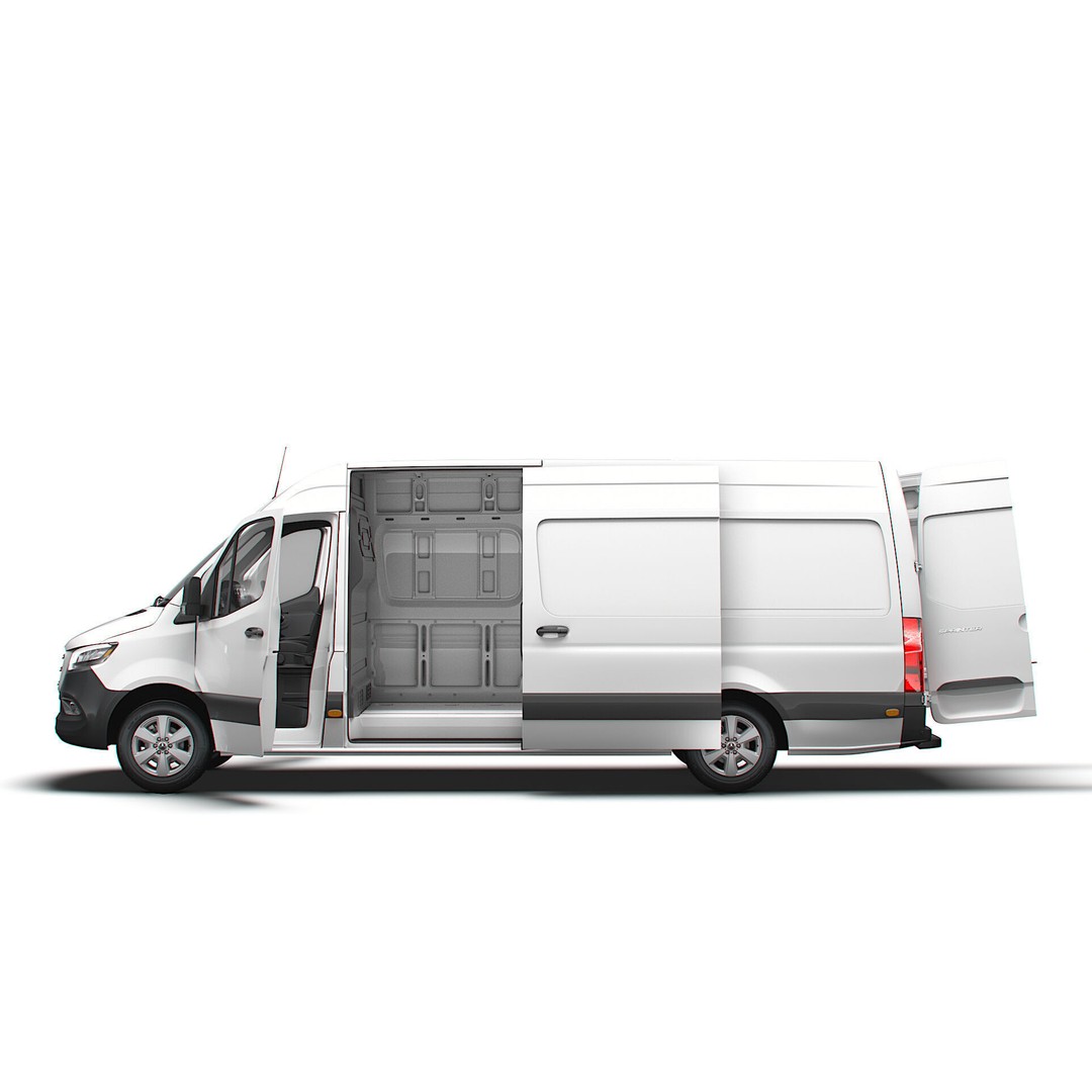 Mercedes Sprinter L3H2 RWD 3D Model – HQ Interior, Game-Ready FBX - View 6