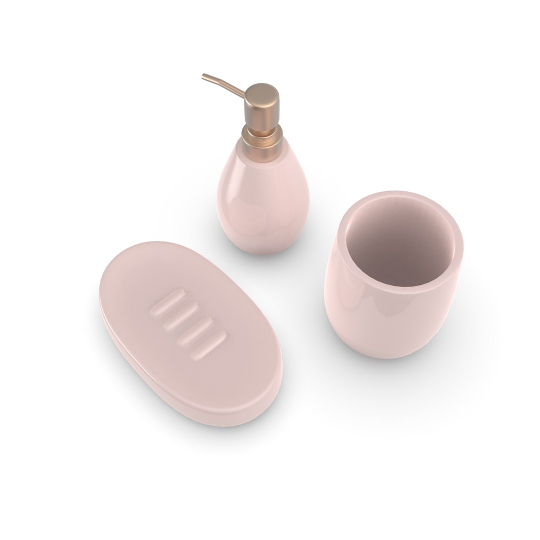 Bathroom Accessories 3D Model – PBR Materials, FBX & OBJ Formats - View 12