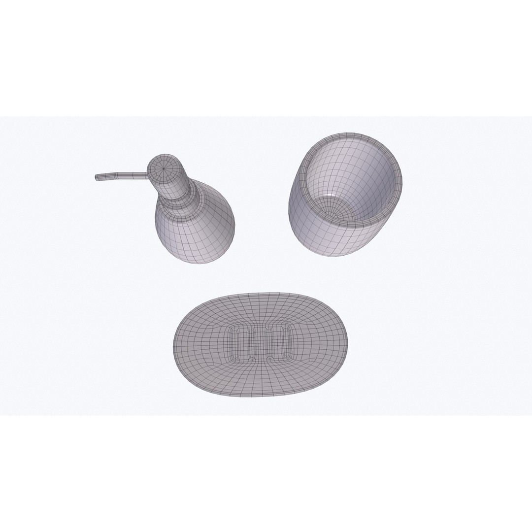 Bathroom Accessories 3D Model – PBR Materials, FBX & OBJ Formats - View 15