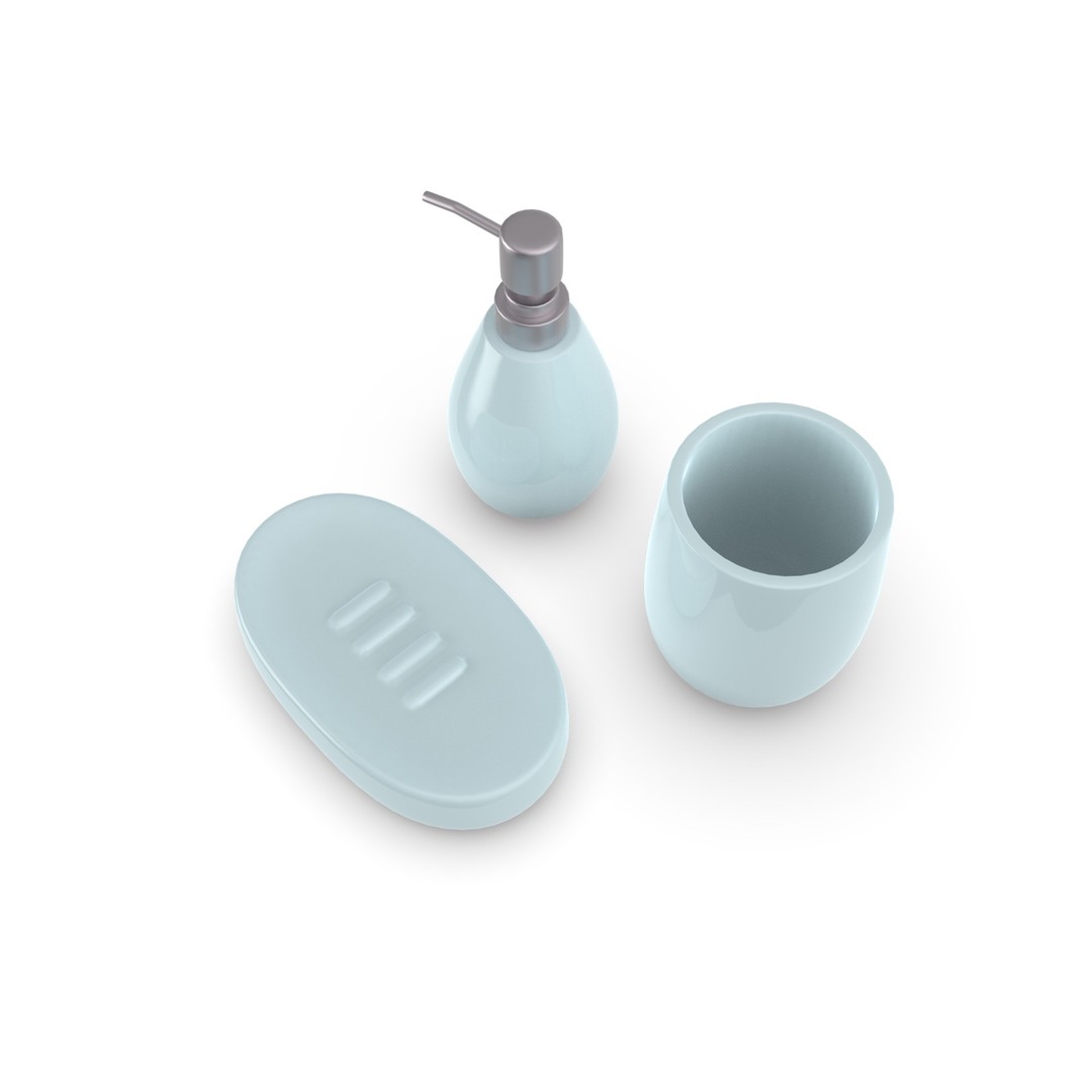 Bathroom Accessories 3D Model – PBR Materials, FBX & OBJ Formats - View 5