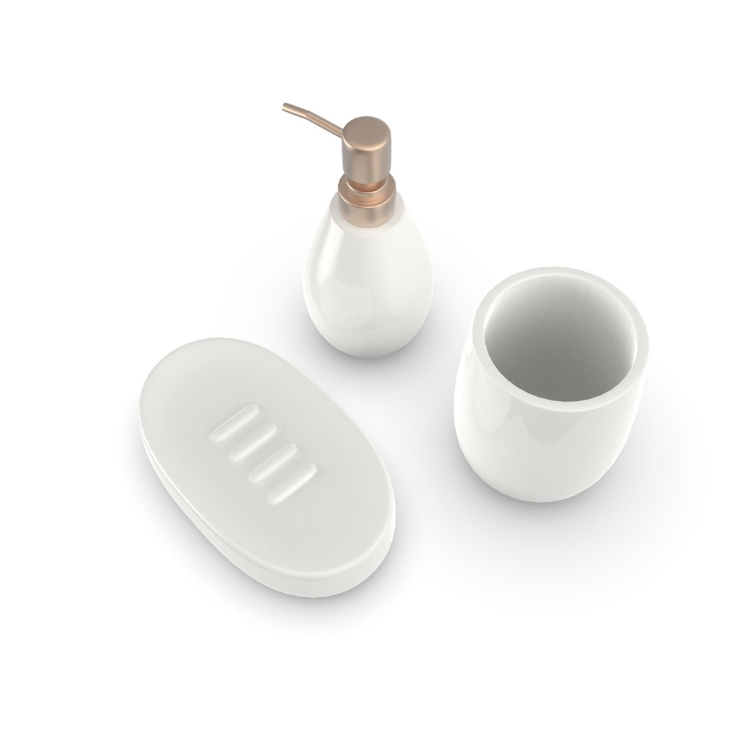 Bathroom Accessories 3D Model – PBR Materials, FBX & OBJ Formats - View 6