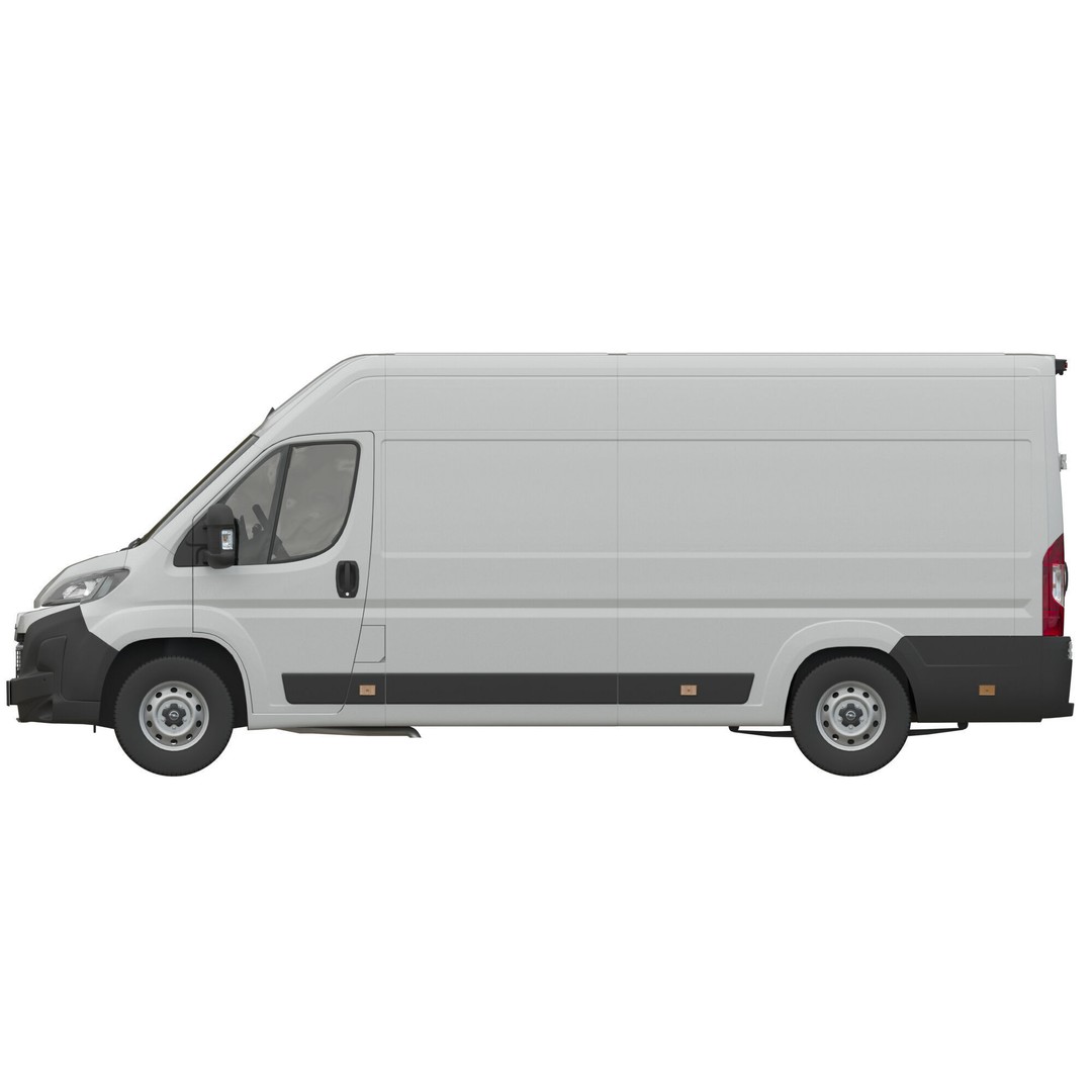 Opel Movano L4H2 3D Model – Detailed Cargo Van Interior, FBX - View 12