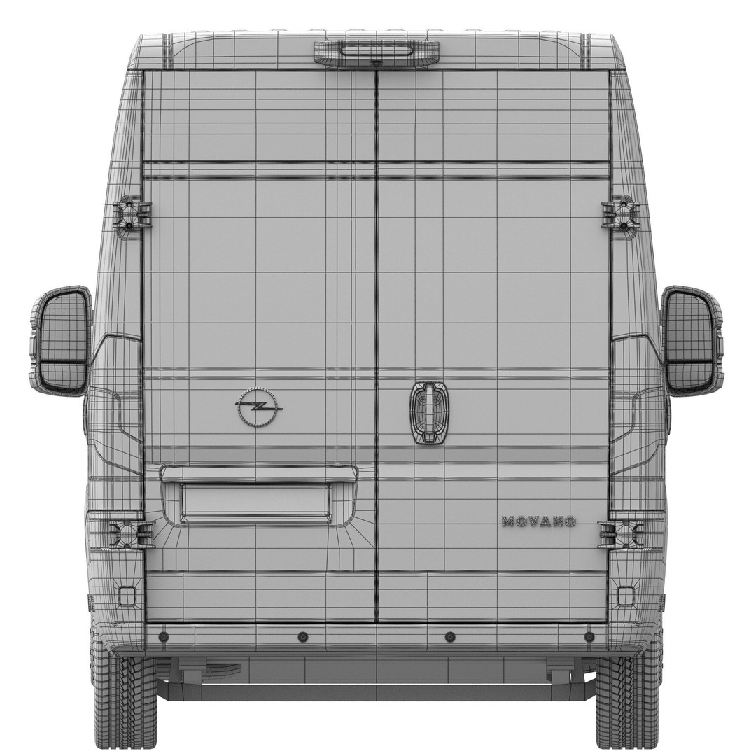 Opel Movano L4H2 3D Model – Detailed Cargo Van Interior, FBX - View 19