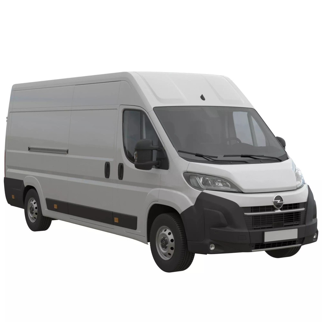 Opel Movano L4H2 3D Model – Detailed Cargo Van Interior, FBX - View 2