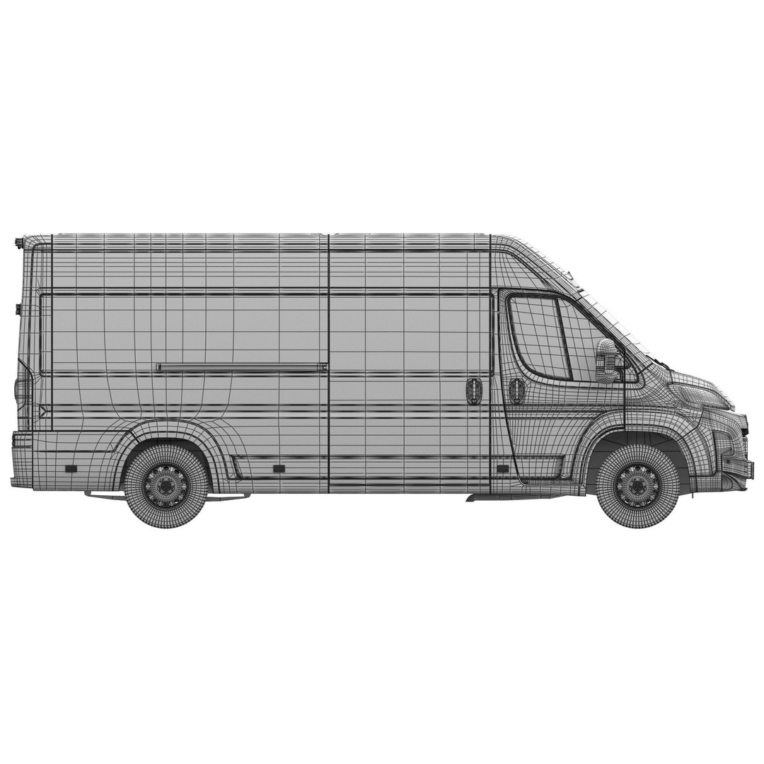 Opel Movano L4H2 3D Model – Detailed Cargo Van Interior, FBX - View 20