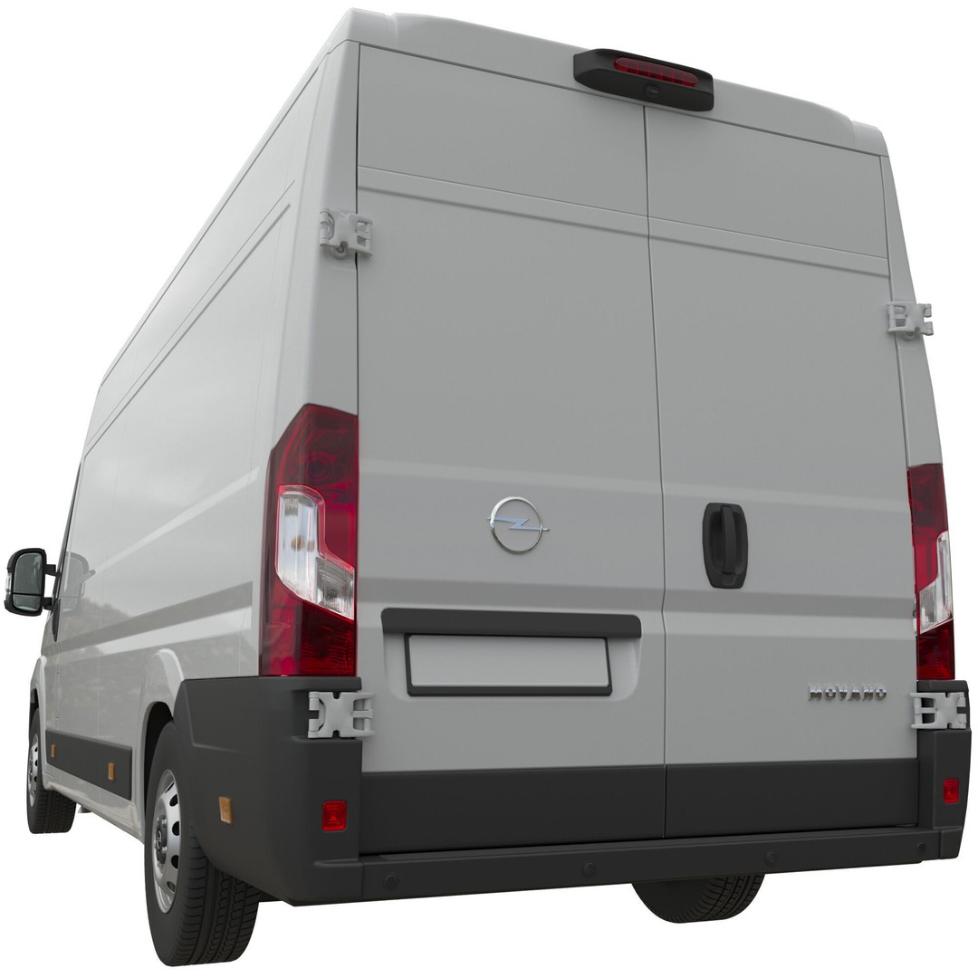 Opel Movano L4H2 3D Model – Detailed Cargo Van Interior, FBX - View 5