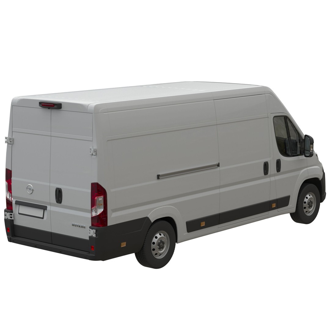 Opel Movano L4H2 3D Model – Detailed Cargo Van Interior, FBX - View 6