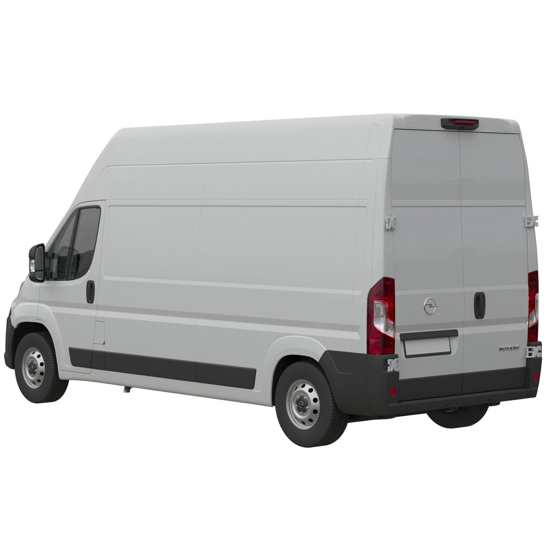 Opel Movano L3H3 3D Model – High Poly Detailed Vehicle, FBX, OBJ - View 4