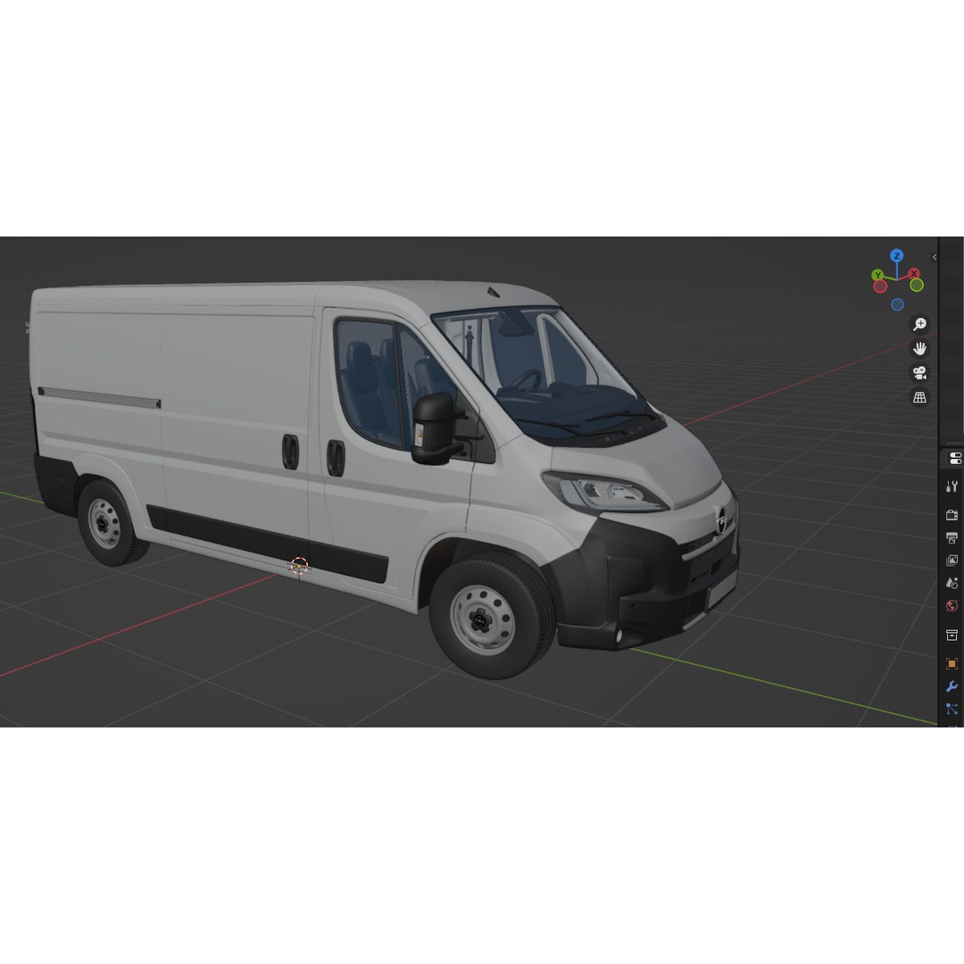 2024 Opel Movano 3D Model – Detailed Interior Low Roof Van, FBX, OBJ